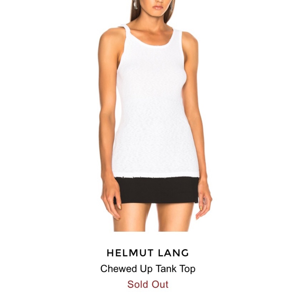 NWT Helmut Lang Chewed Up Tank